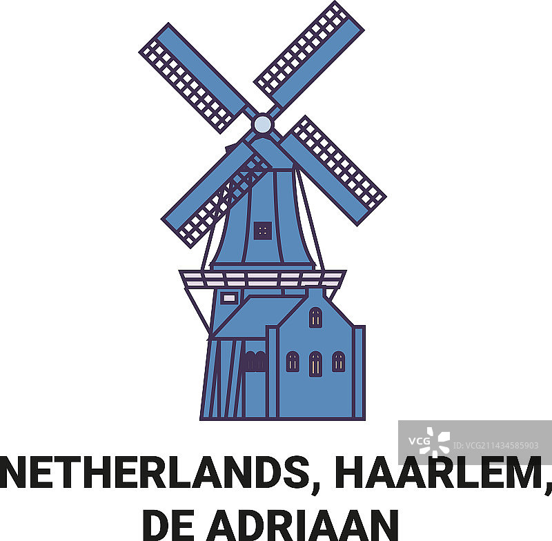 荷兰哈勒姆德阿德里安旅游地标图片素材