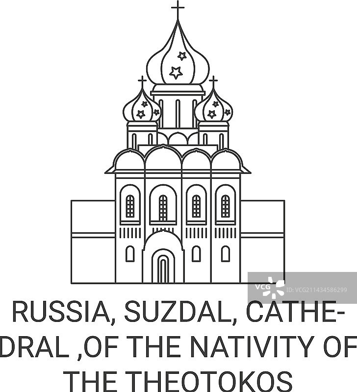 俄罗斯苏兹达尔圣母诞生大教堂图片素材