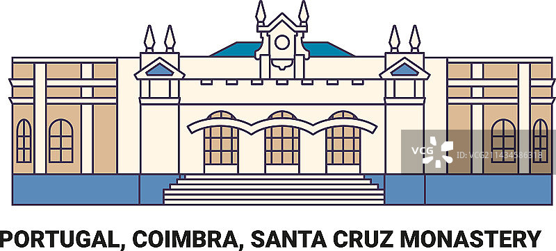 葡萄牙科英布拉圣克鲁斯修道院之旅图片素材