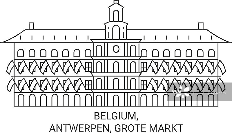 比利时安特卫普大广场旅游地标图片素材