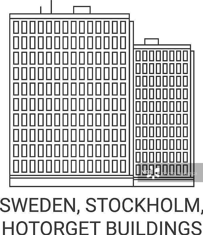 瑞典斯德哥尔摩霍托格特广场建筑旅行图片素材