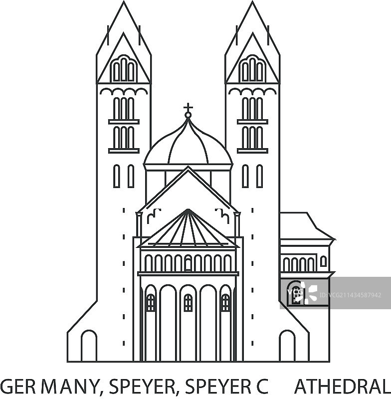 德国施佩耶尔大教堂旅游地标图片素材