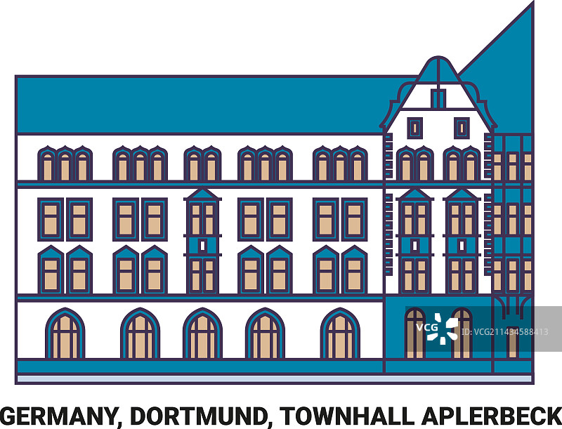 德国多特蒙德阿普勒贝克市政厅旅行图片素材