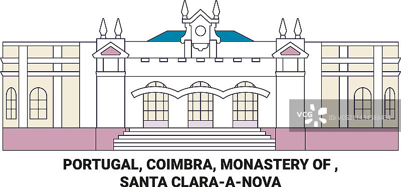 葡萄牙科英布拉圣克拉拉诺瓦修道院图片素材