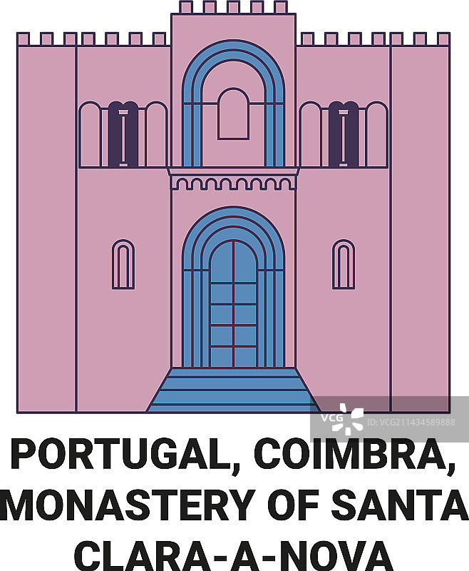 葡萄牙科英布拉圣克拉拉诺瓦修道院图片素材