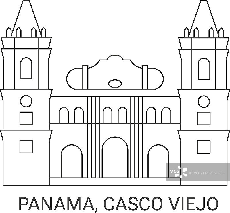 巴拿马老城区旅游地标图片素材