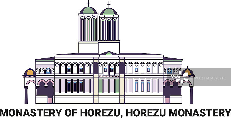 罗马尼亚霍雷祖修道院旅游地标图片素材