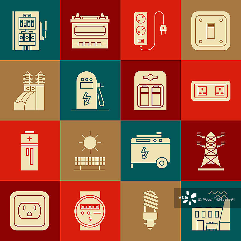 设置燃煤电厂和工厂高压图片素材