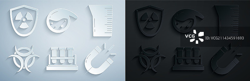 试管烧瓶化学实验室装置图片素材