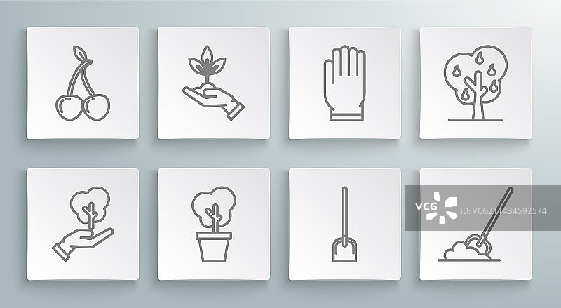 手中的树环保图标图片素材