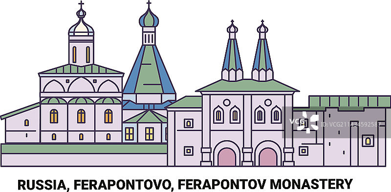 俄罗斯费拉蓬托夫修道院建筑群旅游图片素材