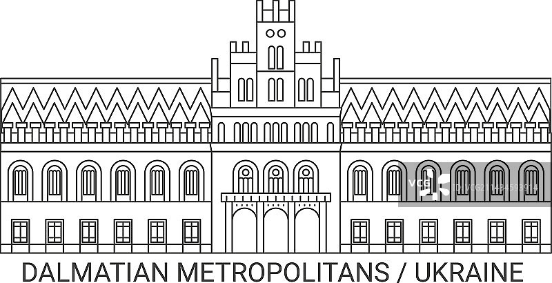 乌克兰达尔马提亚大都市旅游地标图片素材