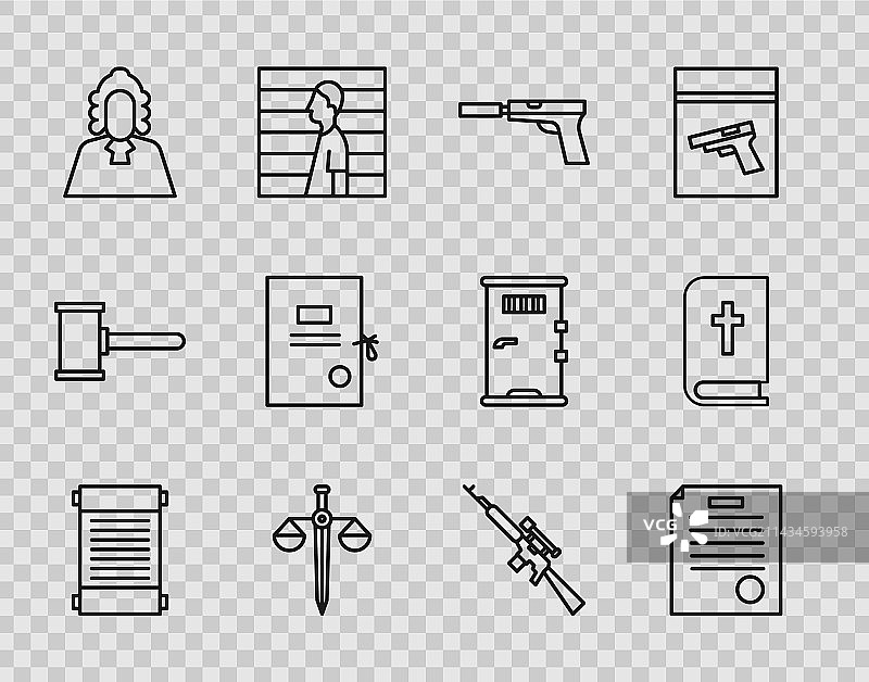 法令纸莎草纸卷轴图片素材