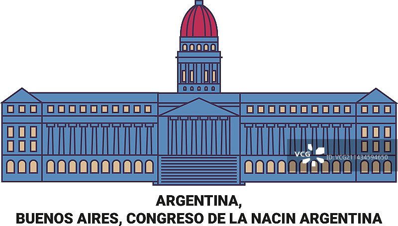 阿根廷布宜诺斯艾利斯国会大厦图片素材