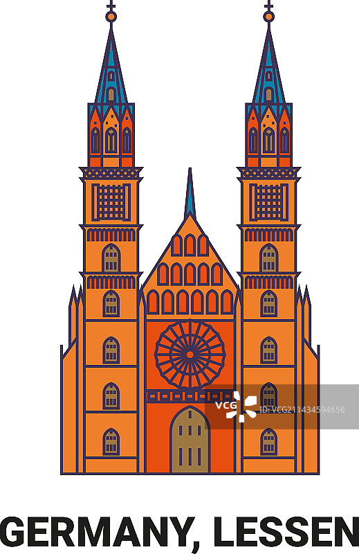德国莱森教堂旅游地标图片素材