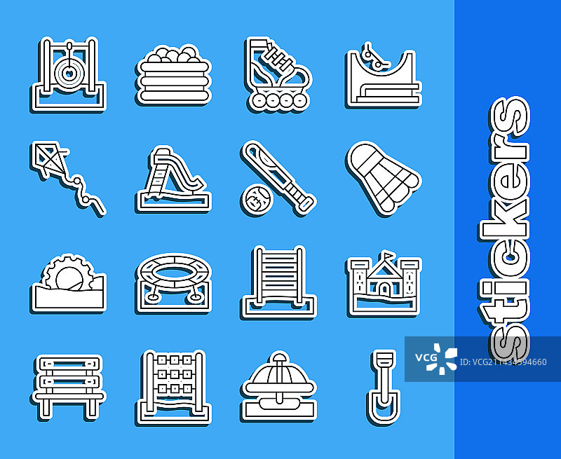 沙滩玩具羽毛球工具套装图片素材