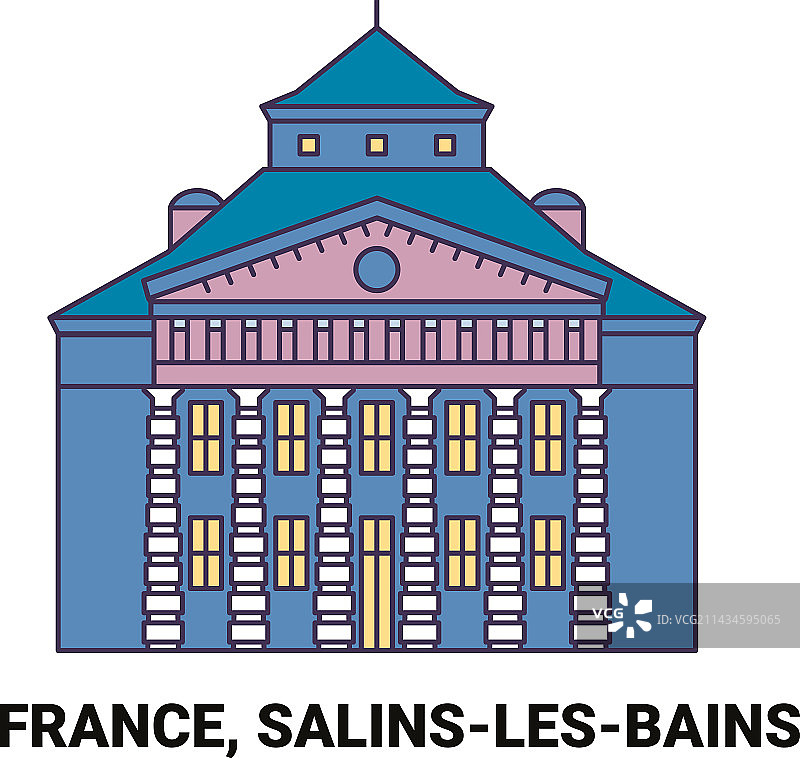 法国萨兰莱班旅游地标图片素材