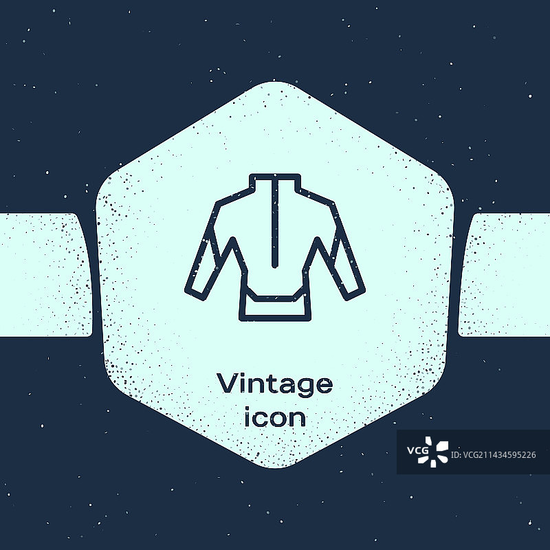 Grunge风格线条潜水湿衣图标图片素材
