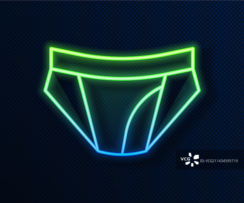 黑色背景上的发光霓虹灯玉米片图标图片素材