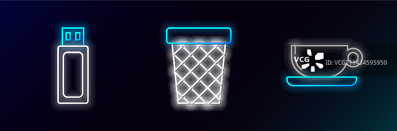 咖啡杯、USB闪存盘等图片素材