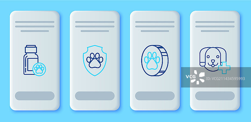 动物健康保险爪印狗图片素材