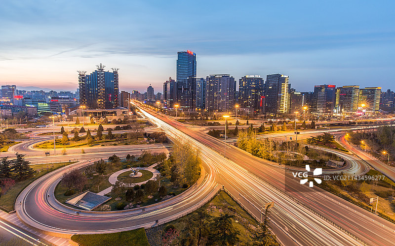 北京三元桥图片素材