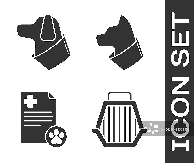 宠物航空箱狗医疗病历夹图片素材