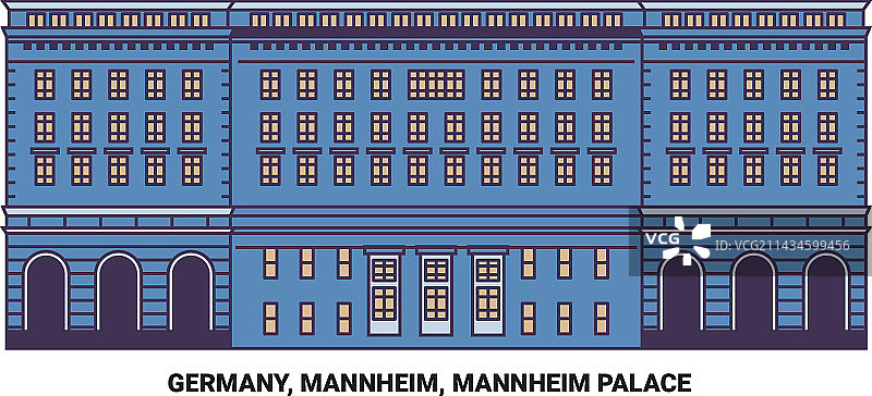 德国曼海姆宫旅行地标图片素材