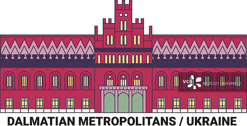 乌克兰达尔马提亚大都市旅游地标图片素材