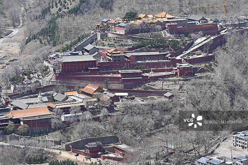 山西省忻州市五台山全景图片素材