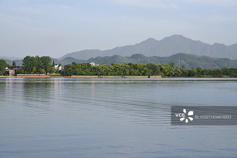 富阳富春江景图片素材