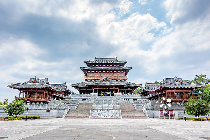 中国重庆宝顶山景区大足石刻博物馆图片素材