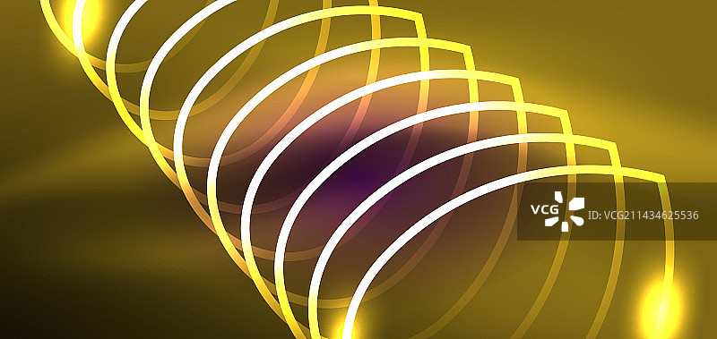 霓虹线条和波浪抽象的背景技术图片素材