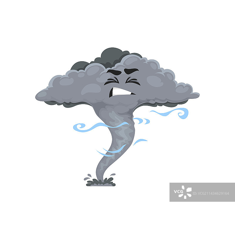 卡通龙卷风角色风暴旋风图片素材