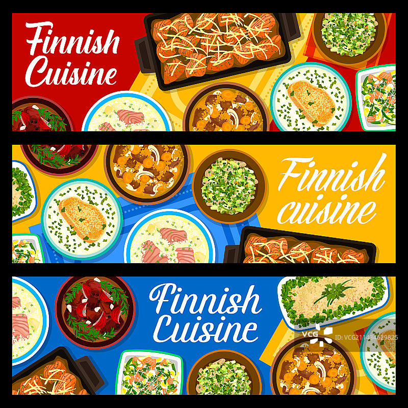 芬兰美食餐厅横幅图片素材