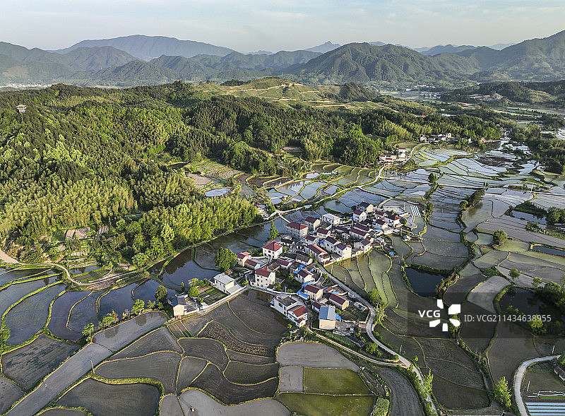皖南三山村梯田图片素材