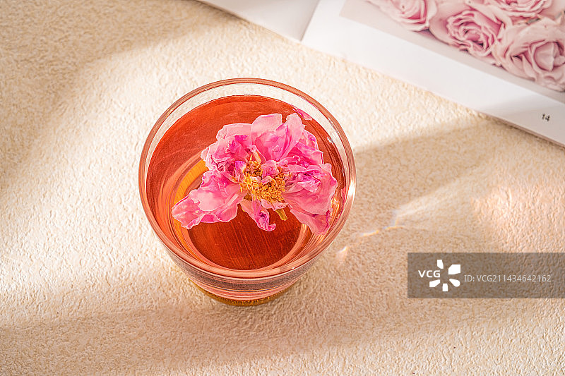 中式保健代茶饮山东平阴玫瑰花茶图片素材