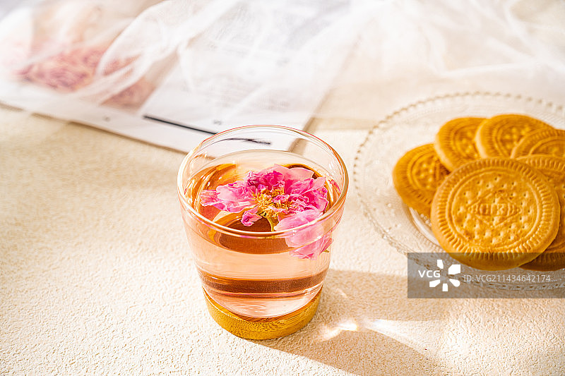 中式保健代茶饮山东平阴玫瑰花茶图片素材