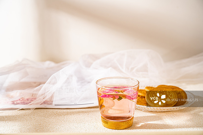 中式保健代茶饮山东平阴玫瑰花茶图片素材