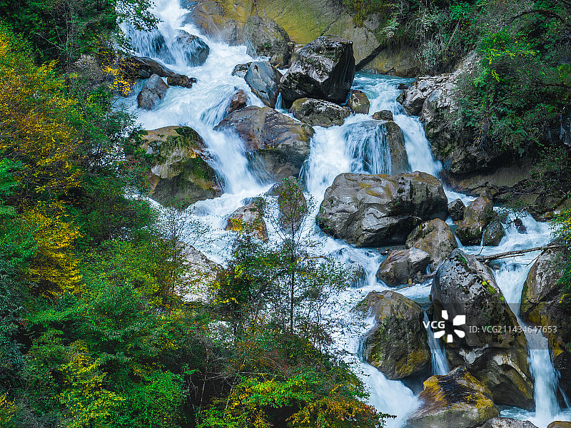 丹云峡秋景图片素材