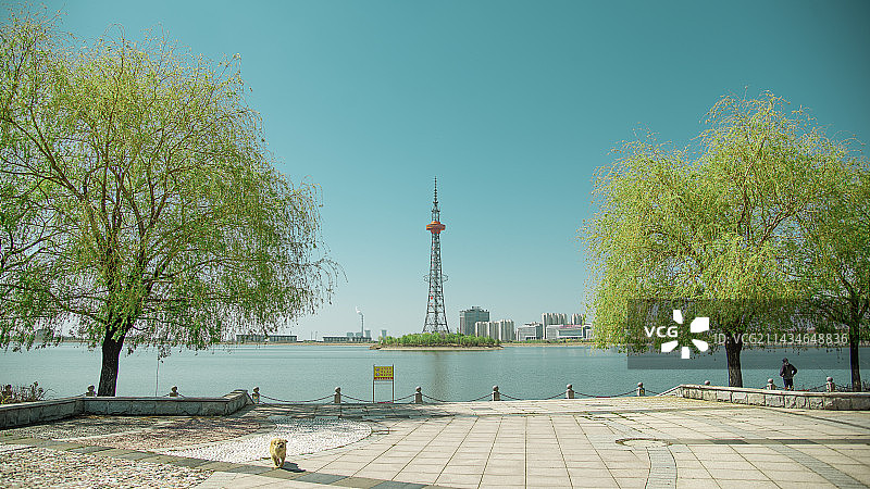 明湖风光图片素材