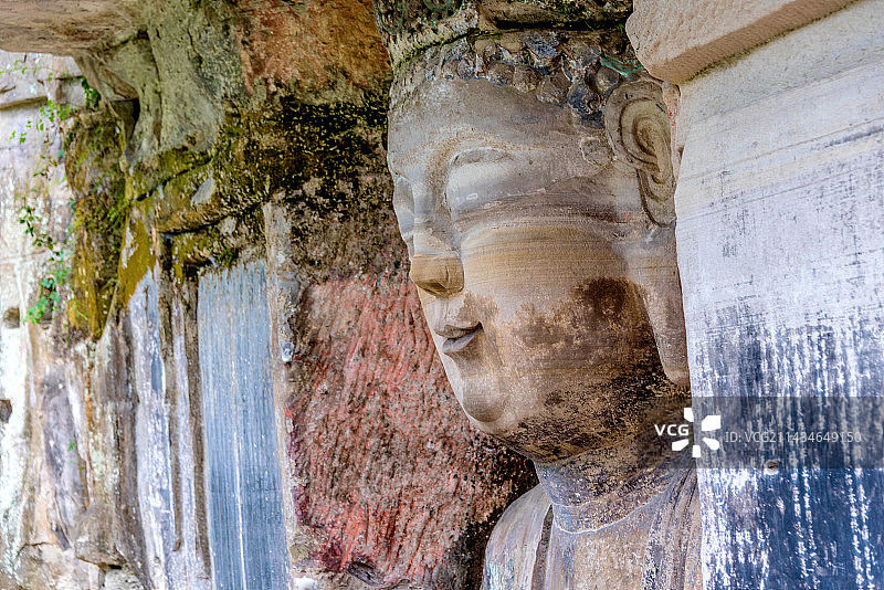 中国重庆大足石刻宝顶山景区正觉像图片素材