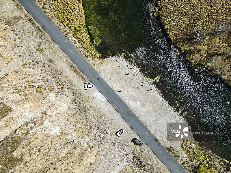 内蒙古自治区兴安盟阿尔山市阿尔山国家森林公园航拍视角秋天壮美风景图片素材