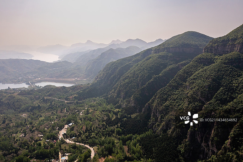 河南省洛阳市新安县黛眉山风景区 黄河图片素材