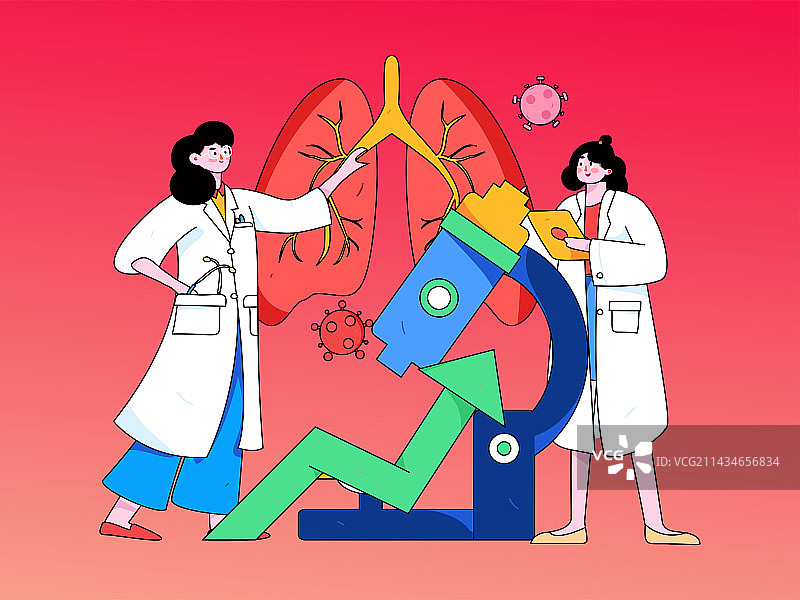 医疗人物抗疫扁平矢量概念运营手绘插画图片素材
