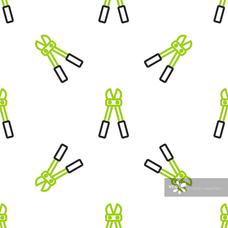 老虎钳线性图标无缝图案图片素材