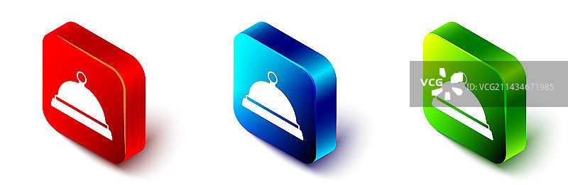 2.5D食物托盘图标图片素材