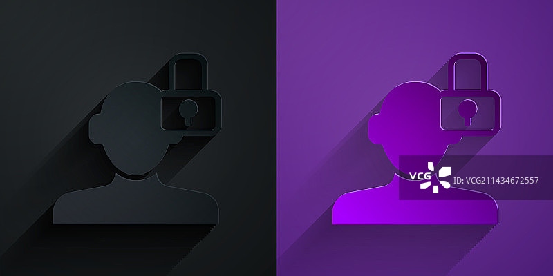 纸 Art 关闭的个性图标图片素材