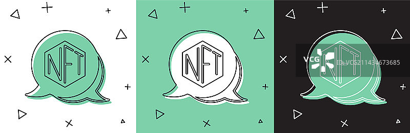 NFT数字加密艺术图标图片素材