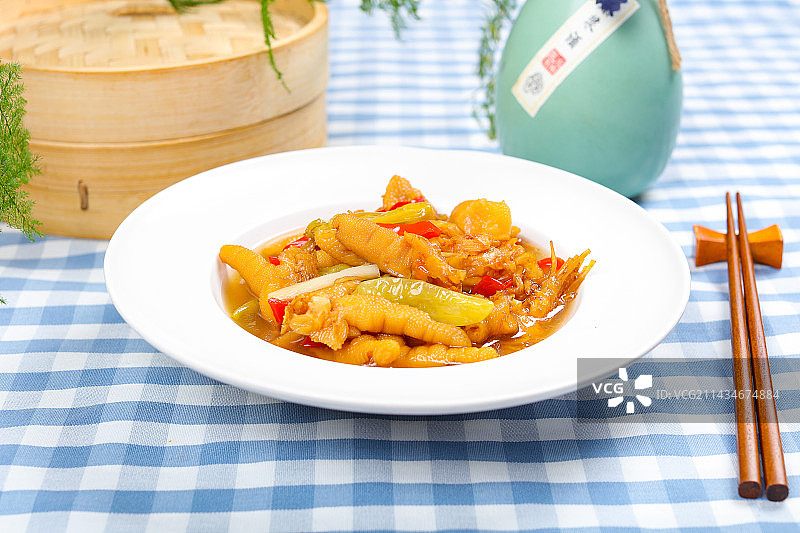 酸辣美味特色菜泡椒鸡脚图片素材